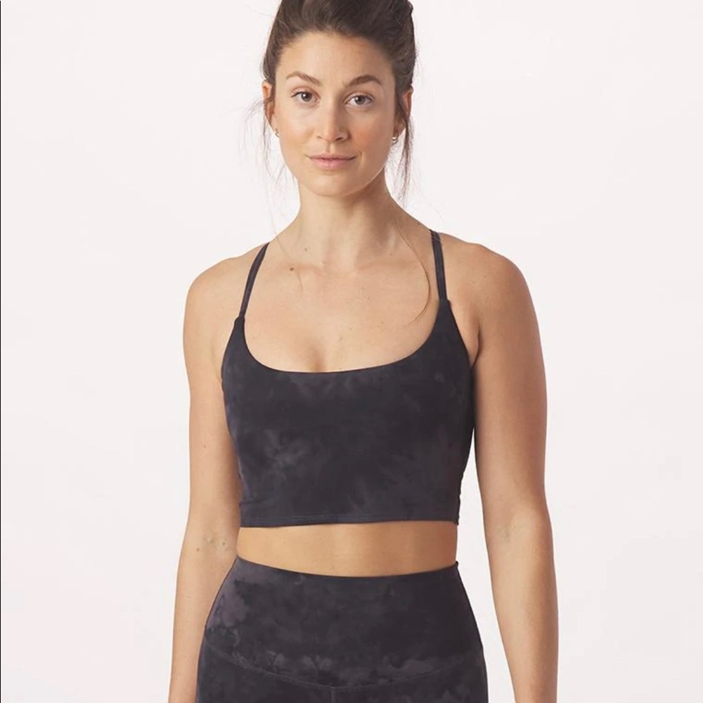 Glyder NWT Pure Bra - Black Tie Dye - Small
